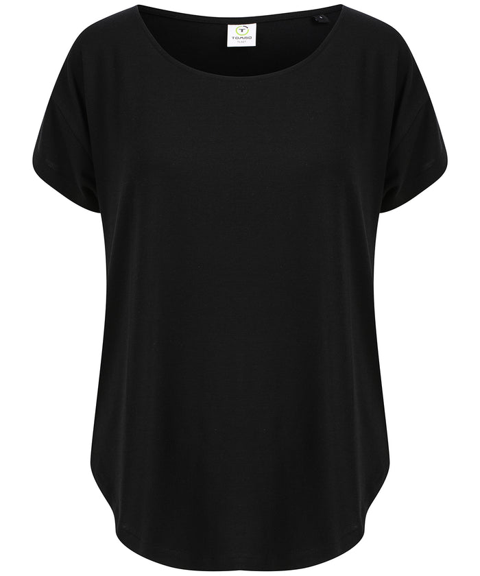 Tombo Scoop Neck T - Black