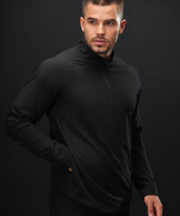 Tombo Technical 1/4-zip Top - Black
