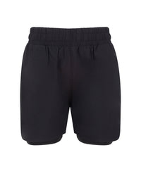Tombo Kids Double-layer Sports Shorts - Black
