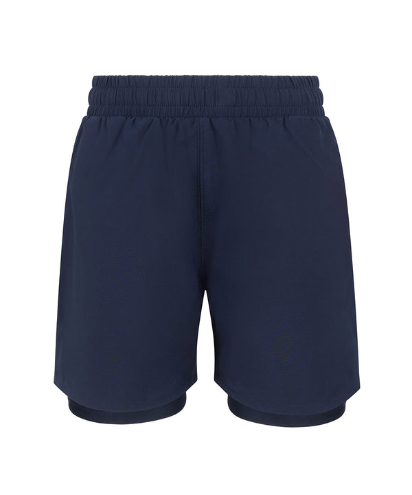 Tombo Kids Double-layer Sports Shorts - Navy