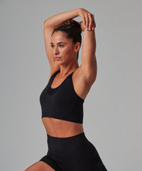 Tombo Women's Seamless Sports Bra - Black
