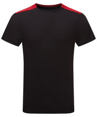 TriDri® Contrast Performance T-shirt - Black/Fire Red