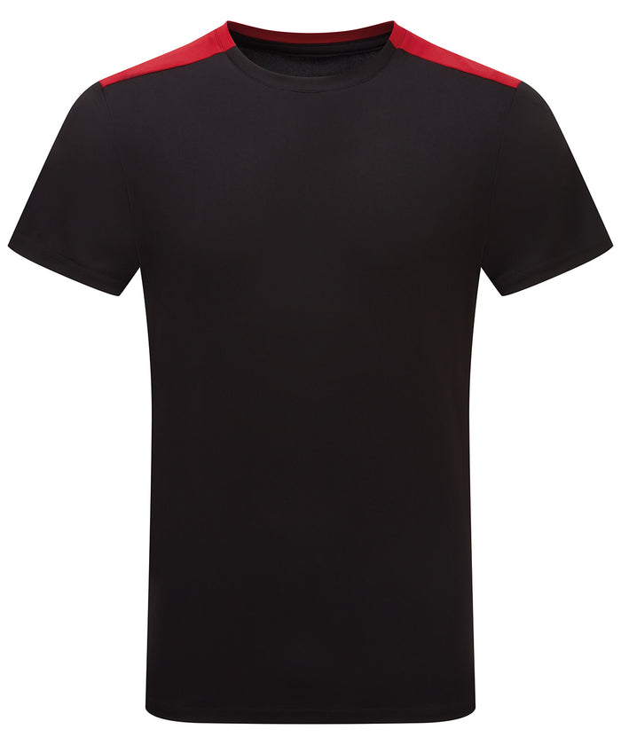 TriDri® Contrast Performance T-shirt - Black/Fire Red