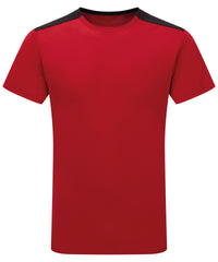 TriDri® Contrast Performance T-shirt - Fire Red/Black