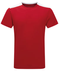 TriDri® Contrast Performance T-shirt - Fire Red/White