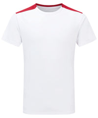 TriDri® Contrast Performance T-shirt - White/Fire Red