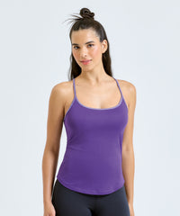 Women's TriDri® Yoga Vest - Black Melange/Silver Melange