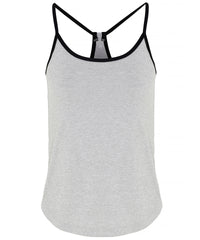 Women's TriDri® Yoga Vest - Silver Melange/Black