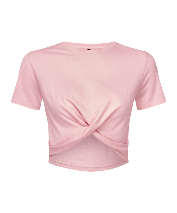 Women's TriDri® Twist Crop Top - Light Pink