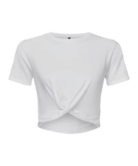Women's TriDri® Twist Crop Top - White
