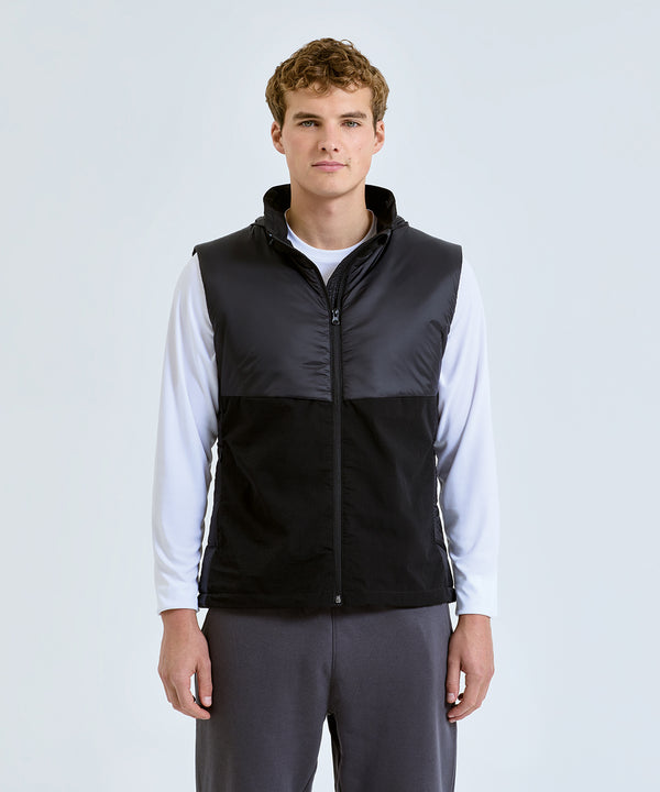 Men's TriDri® Insulated Hybrid Gilet - Black