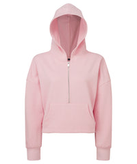 Women's TriDri® Half Zip Hoodie - Light Pink