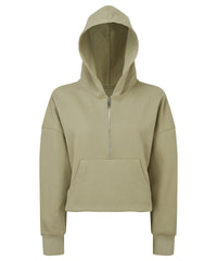 Women's TriDri® Half Zip Hoodie - Sage Green