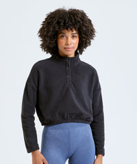Women's TriDri® Cropped Fleece - Black
