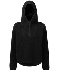 Women's TriDri® Sherpa ¼ Zip Hoodie - Black