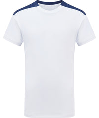 Kids TriDri® Contrast Performance T-shirt - White/Navy
