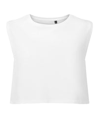 Women's TriDri® Organic Crop Tank - White