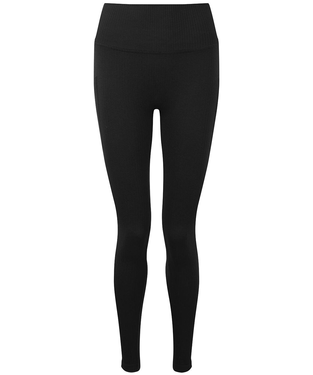 Women's TriDri® Ribbed Seamless Multi-sport Leggings - Black