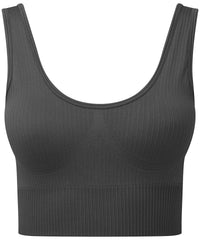 Tridri® Ribbed Seamless Multi-sport Bra - Charcoal