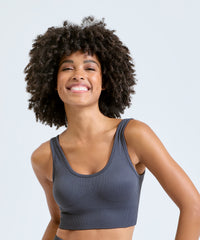 Tridri® Ribbed Seamless Multi-sport Bra - Black