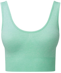 Tridri® Ribbed Seamless Multi-sport Bra - Peppermint Melange
