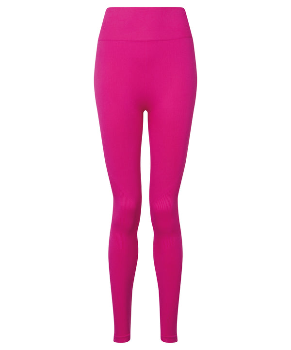 Women's TriDri® Seamless 3D Fit" Multi-sport Sculpt Solid Colour Leggings " - Fuchsia
