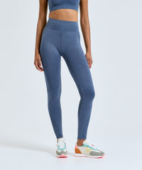 Women's TriDri® Seamless 3D Fit" Multi-sport Denim Look Leggings" - Indigo Denim