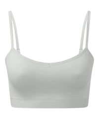 Women's TriDri® Recycled Seamless ''3D Fit'' Multi-sport Flex Bra - Cool Grey Melange