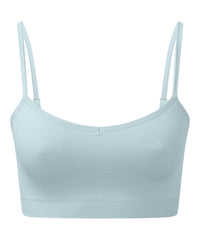 Women's TriDri® Recycled Seamless ''3D Fit'' Multi-sport Flex Bra - Sky Blue Melange