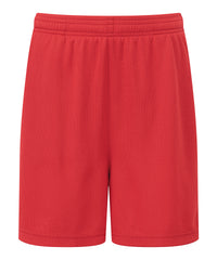 Kids TriDri® Ion-charge Performance Shorts - Fire Red