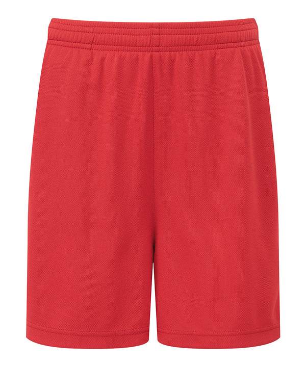 Kids TriDri® Ion-charge Performance Shorts - Fire Red