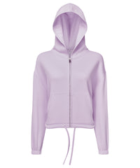 Women's TriDri® Recycled Cropped Oversize Full-zip Hoodie - Lilac