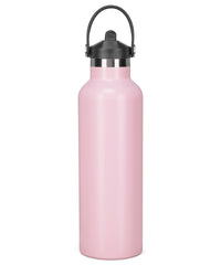 Tridri® Vacuum Sports Water Bottle with Flip Up Straw - Light Pink