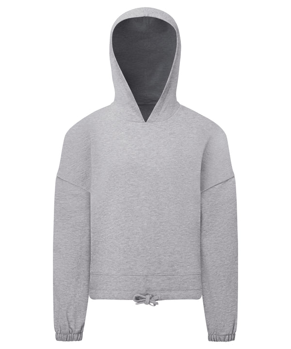 Kids TriDri® Recycled Cropped Oversize Hoodie - Heather Grey