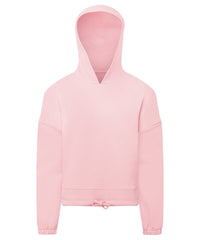 Kids TriDri® Recycled Cropped Oversize Hoodie - Light Pink
