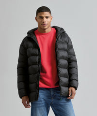2786 Solitude Recycled Hooded Jacket - Black