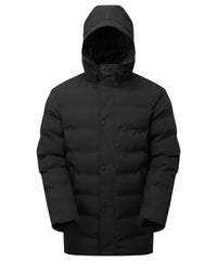 2786 Recycled Bonded Longline Padded Jacket - Black
