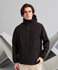 2786 Hooded 2-layer Softshell Jacket - Black