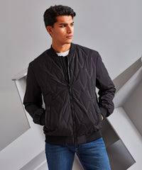2786 Vector Moulded Bomber Jacket - Black