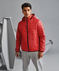 2786 Honeycomb Hooded Jacket - Mulberry