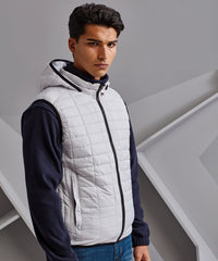 2786 Honeycomb Hooded Gilet - Mulberry*