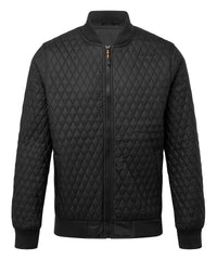 2786 Quilted Flight Jacket - Black