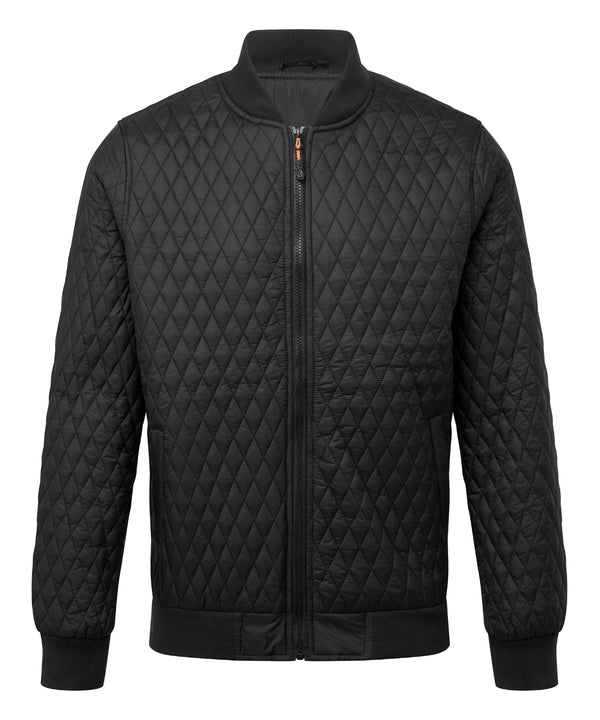 2786 Quilted Flight Jacket - Black