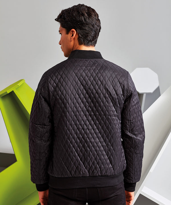 2786 Quilted Flight Jacket - Black