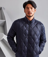 2786 Diamond Pane Padded Jacket - Black