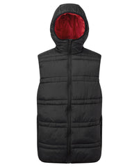 2786 Latitude Hooded Bodywarmer - Black/Red