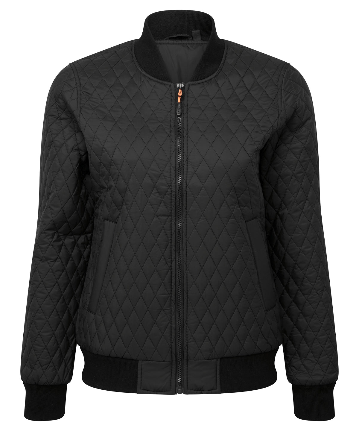2786 Women's Quilted Flight Jacket - Black