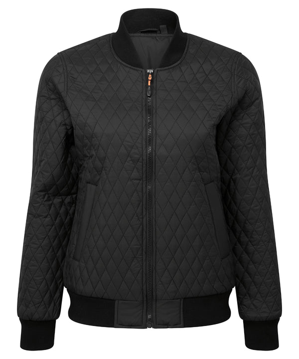 2786 Women's Quilted Flight Jacket - Black