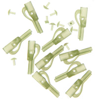 NGT Lead Clips with Pin - Half Green 10pc