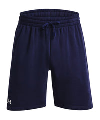 Under Armour Ua Rival Fleece Shorts - Midnight Navy/White